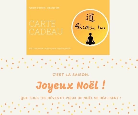Les fêtes arrivent petit à petit, alors, si vous êtes de la région toulousaine ou si vous avez un proche qui est de la région, n’hésitez pas à lui offrir un bon Shiatsu Ian 🥳Contactez-moi pour plus d’informations 🙏
